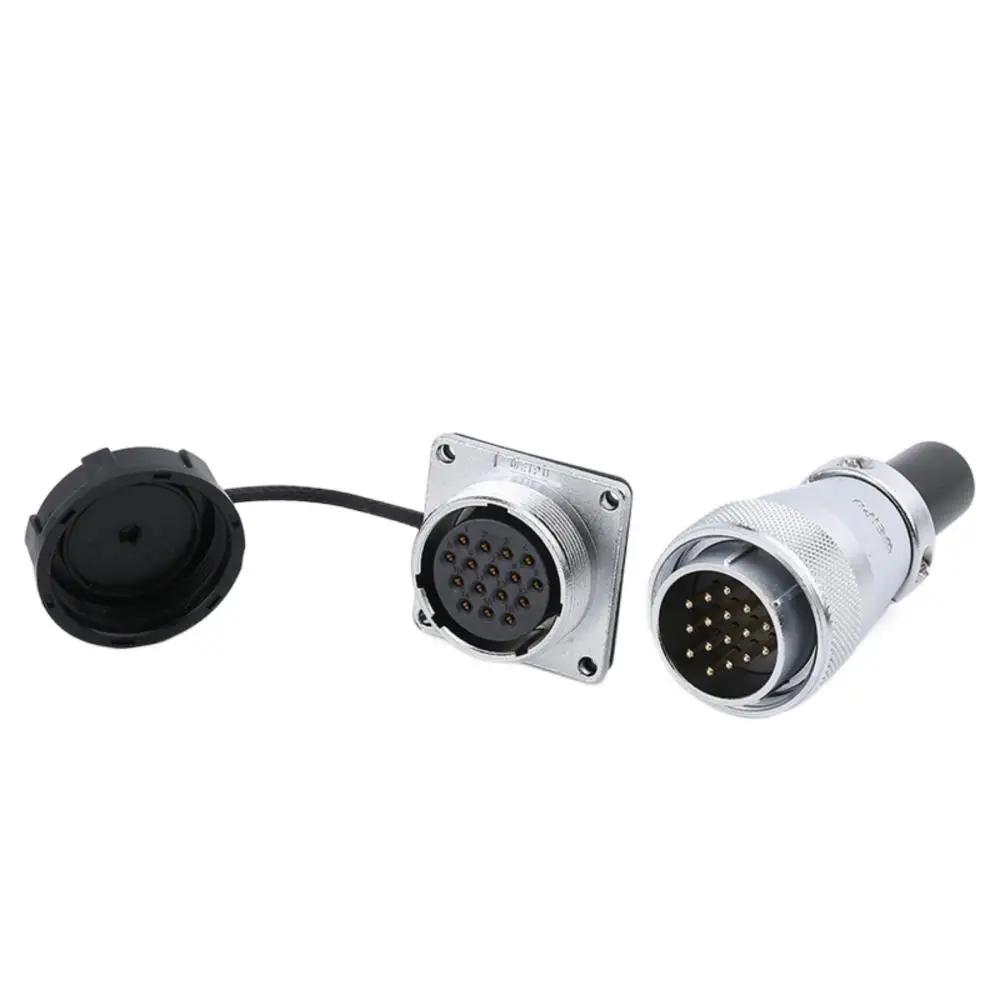 WEIPU WS28 Waterproof IP65 Electrical Connector 2-26 Pin M28 Auto Power Adapter For Solar LED Lighting Display Ebike Motorcycle