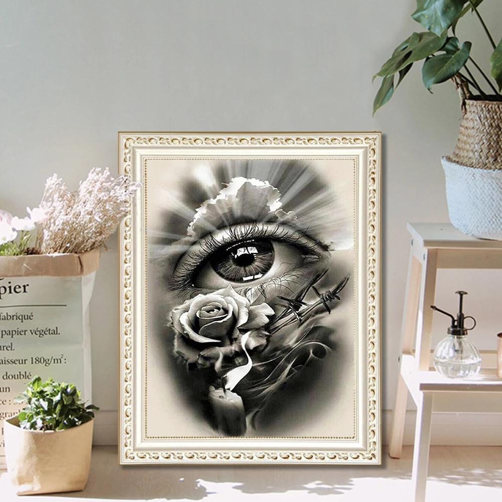 5D-Diamant-Gemälde zum Selbermachen, Augen-Diamant-Stickerei, Tier-Schmetterlings-Gemälde, Stickset, All-Water-Diamant-Gemälde, handgefertigte Heimdekoration, Geschenke