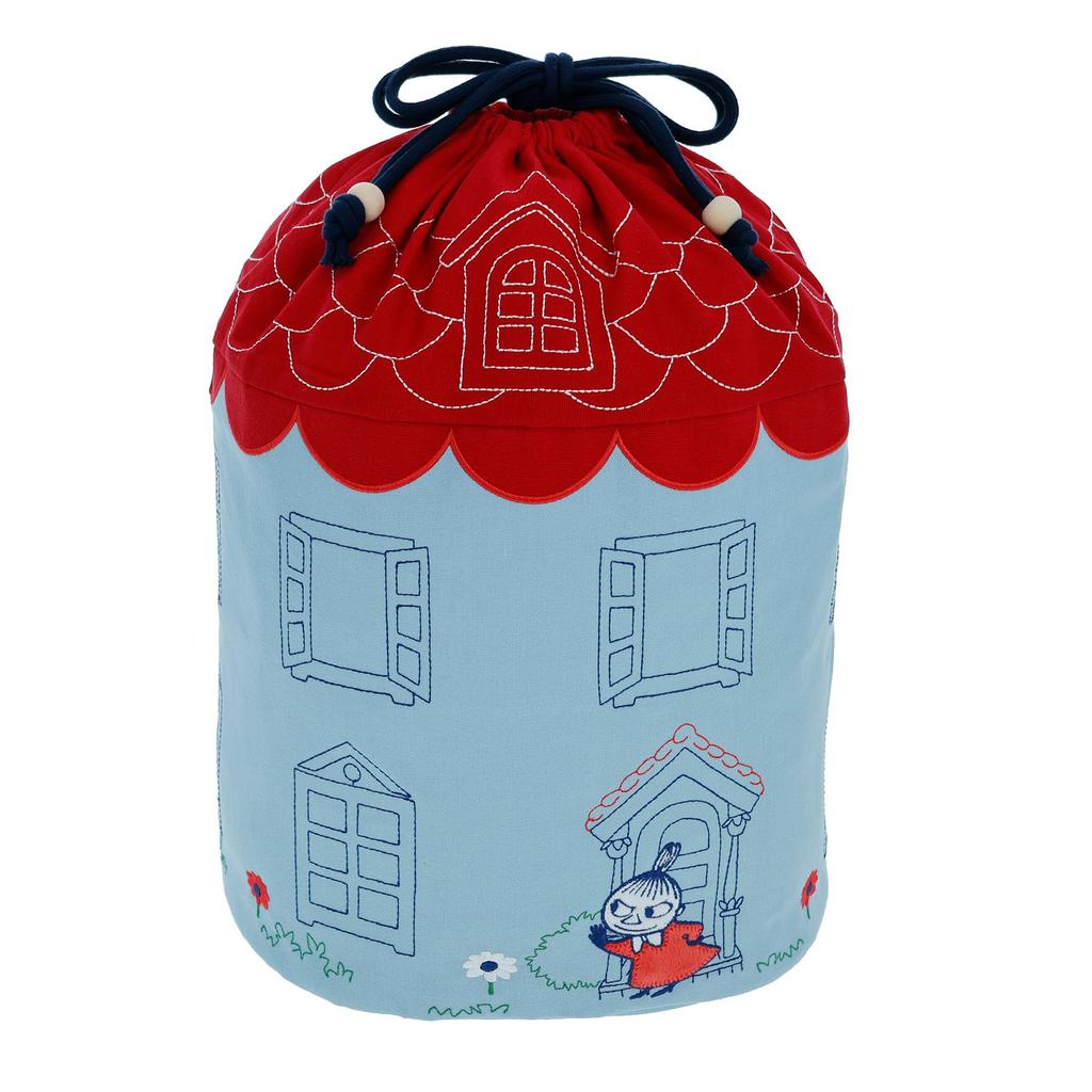 Marushin Moomin Storage Drawstring Moomin House Character 1425028400 Pouch, Large, Design, Design, Mother's Day, Birthday, Gift,