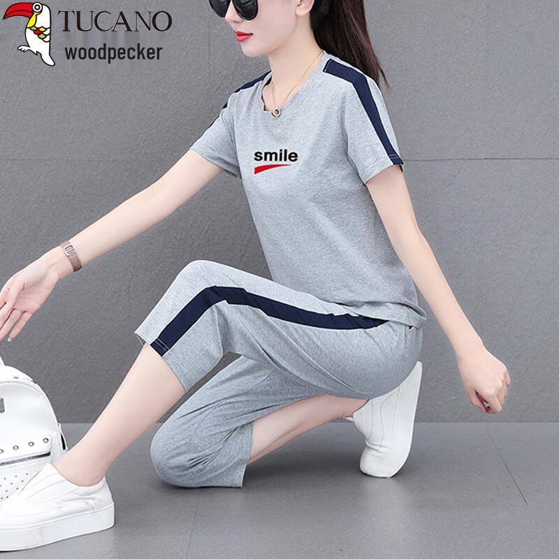 Woodpecker Women's Summer Short Sleeve & Capri Set