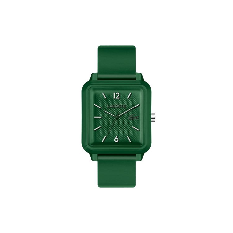 Lacoste Studio Series Quartz Watch Silicone Strap 36Mm Green Dial Men watches 2011250 2011250