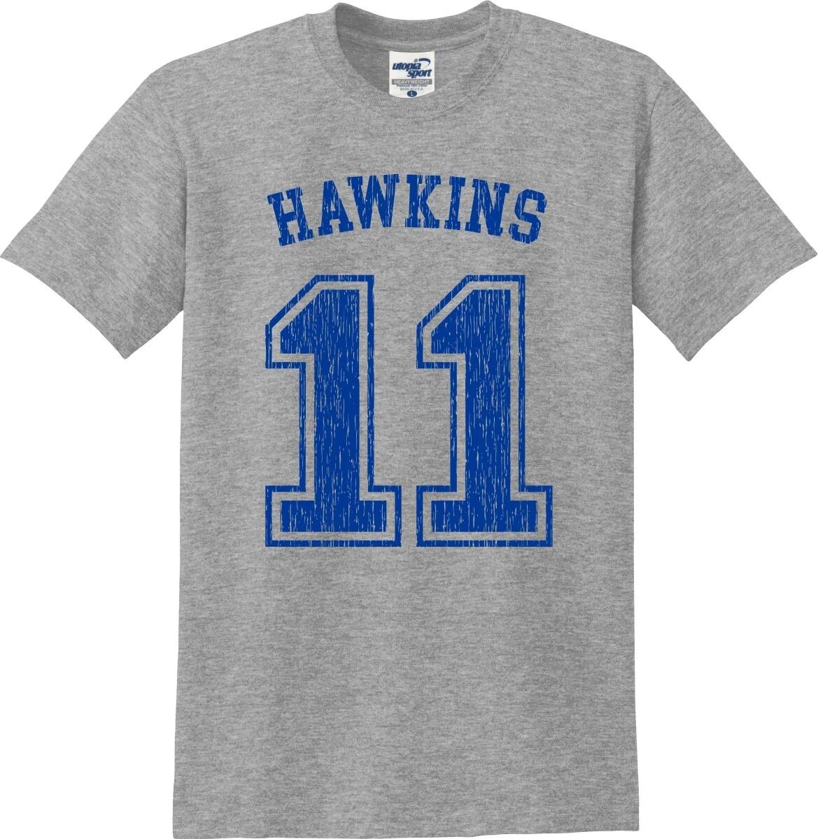 Hawkins 11 Eleven Distressed Jersey Unisex T shirt (S-5X) 2XL