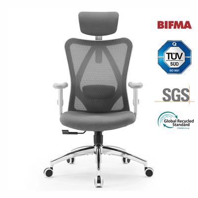 Ergonomická kancelářská židle SIHOO M18 - 4bodová opěrka (Hlava/Záda/Boky/Paže) - Prodyšný Mesh Design