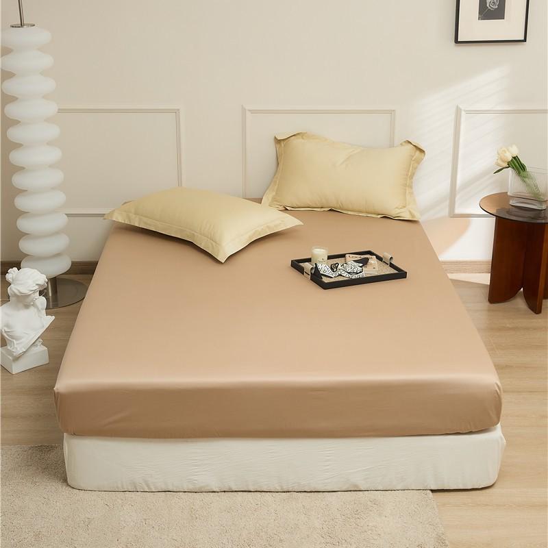 

Постельное белье из 100% хлопка длинноволокнистого хлопка класса А, однотонное, для двуспальной кровати, наволочка, трехпредметный комплект 48cmX74cm pair