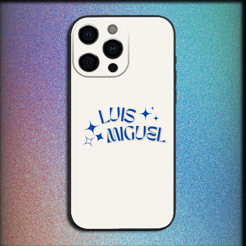 Singer Luis M-Miguel Phone Case For iPhone 16,15,14,13,12,11,Pro,X,XS,Max,XR,Plus,Mini Soft Black Cover