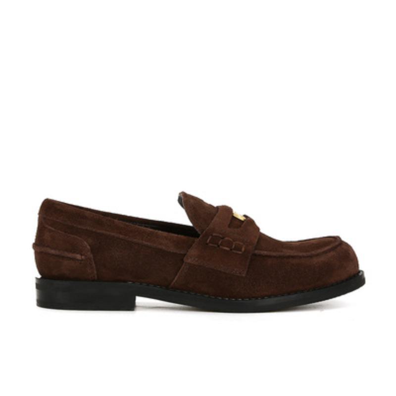 [Su-Familie] Rindsleder-Ausgabe~ Tongefühl~ Ein Miu Kleingeld Ein Pedal Fauler Lefu Einzelne Schuhe Damen Kleine Lederschuhe