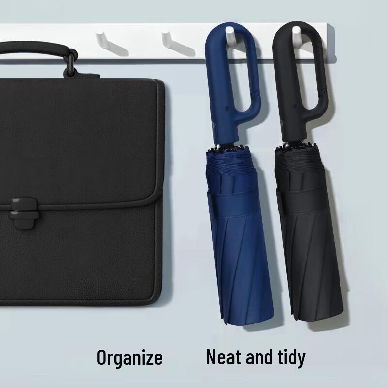 Hongye Large 24-Rib Semi-Automatic Windproof Sun & Rain Umbrella