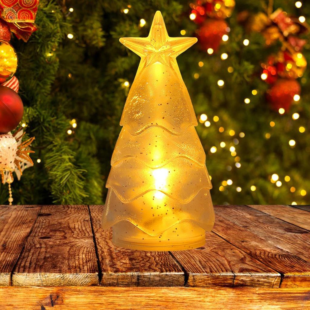 Christmas Tree Flameless Candle for Christmas Decoration Parties Fireplace