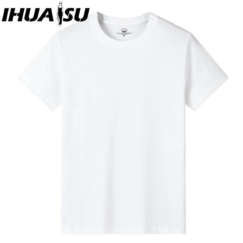 

Футболка с коротким рукавом IHUASU из хлопка, мужская модная свободная рубашка с коротким рукавом, напечатанная сострадательная рубашка S белый
