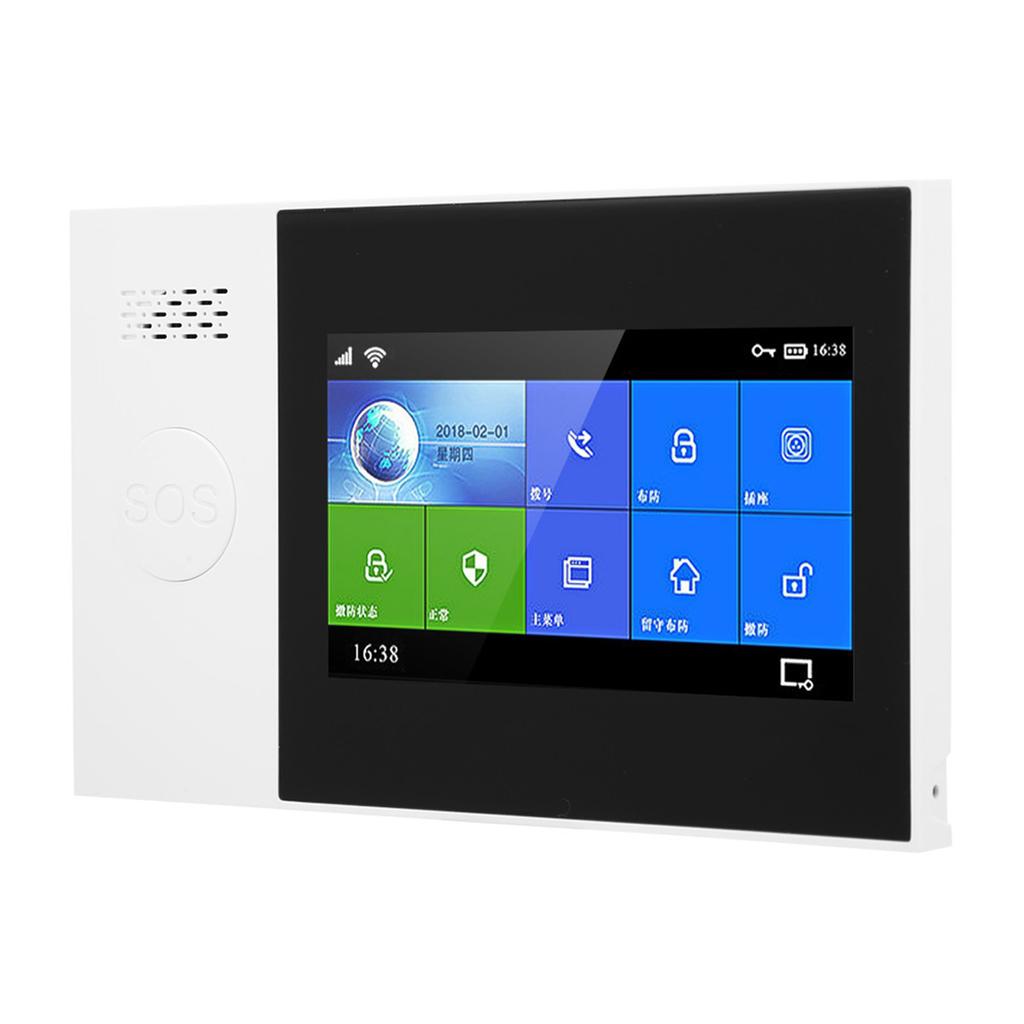 4.3in Full Touch Color Screen WiFi GSM GPRS Wireless Anti Theft Alarm APP Remote Control Smart
