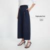 Navigare Women's Summer Lightweight Wide-Leg Cropped Pants