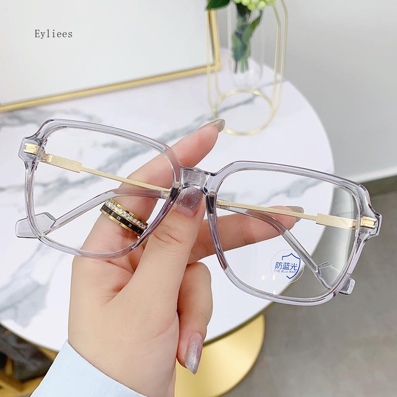 Trend Transparent Glasses Frames Female Fashionable Oversize Pink Clear Eyeglasses Spectacles Frames Fashion Optical Grade Eye Glasses