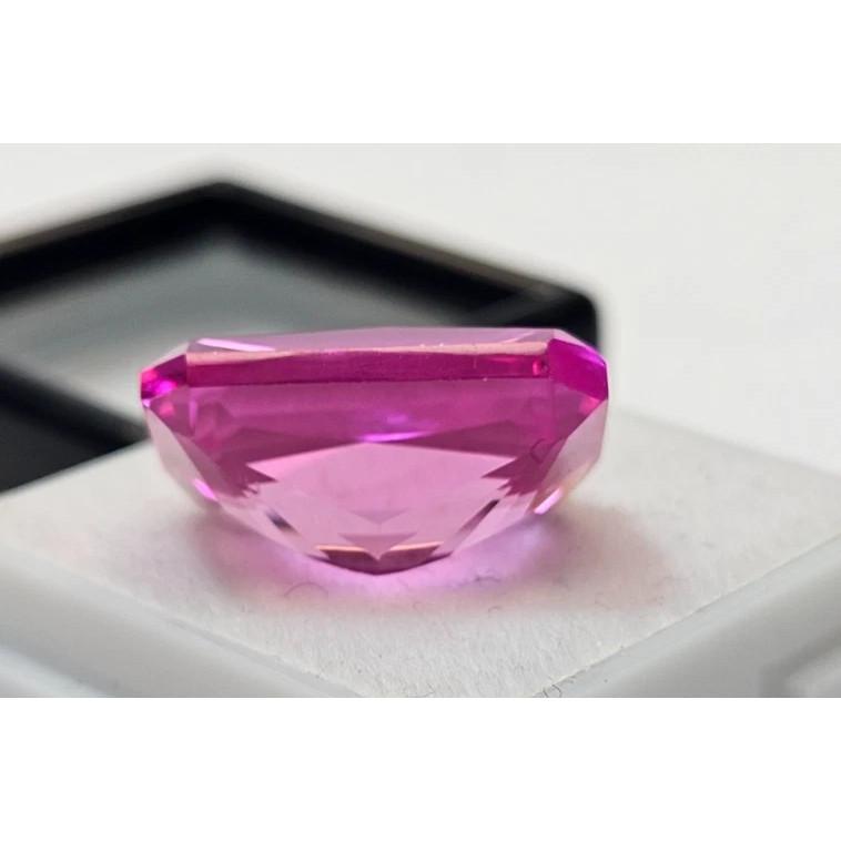 Beautiful Natural Pink Sapphire 17+ Ct Emerald Cut Certified Loose Gemstone