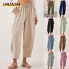 Women's Fashion Casual Solid Color Print Pants & Capris
