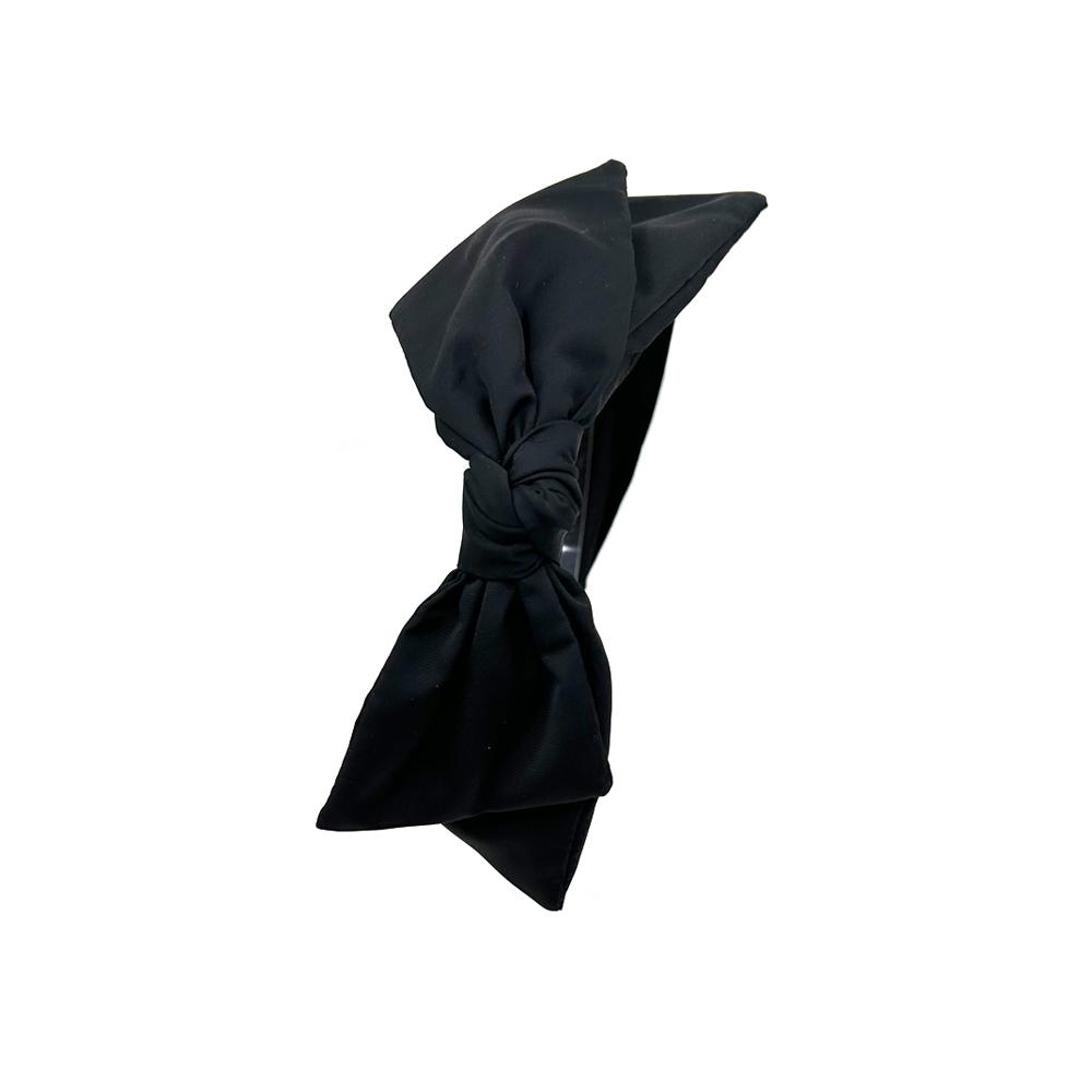 Autour Du Monde Volume Ribbon Hairband (Black)