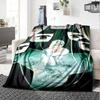 1pc Fantasy Anime Characters Flannel Blanket for Super Soft Cute Comfort Blanket for Travel Bedding Couch Sofa Blanket Y7309