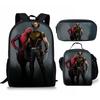 Backpack Satchel Pencil Case Three-Piece Set Student Schoolbag Cartoon Children'S Backpack