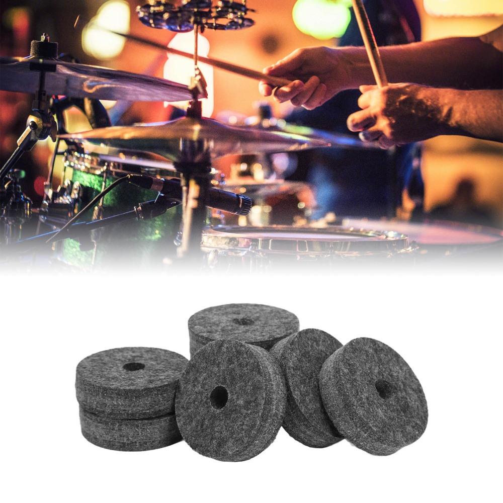 20PCS Plastic Material And Felt Material Cymbal Sleeves Cymbal Sleeve Replacement  For Drum Kits