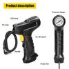 120W Car Air Pump Handheld Air Compressor Portable Tire Inflator Pressure Gauge with LED Light for Car Motorcycle