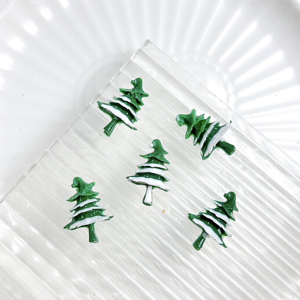 New Resin Christmas Series Christmas Tree Color Hemisphere Nail Art Decoration Diy Nail Art Accessories Phone Case Accessories