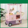Holz Eisdiele Spielset mit Kasse für Kinder Rollenspiel Markt Spielzeug