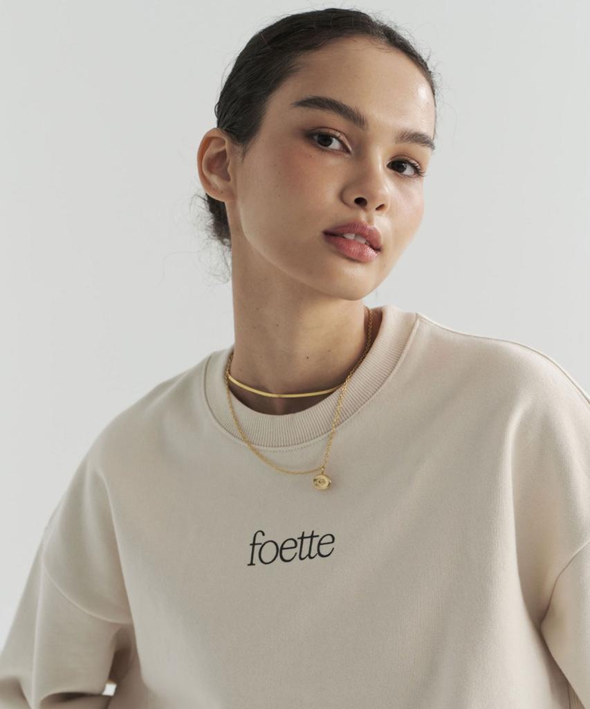 FOETTE Oversized Sweatshirt - Beige