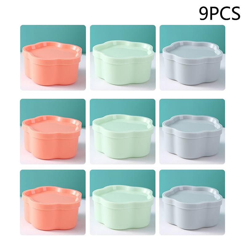 8/9ks Mini stlačovací lahvička do svačinového boxu Plastové nádobky na koření Kečup Salátová zálivka Piknik Přenosné Nádoby na bonbóny Svačinu Ořechy