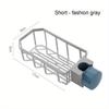 Kitchen Faucet Shelf No Hole Sink Drainage Rack Dish Rag Sponge Brush Sink Organizer