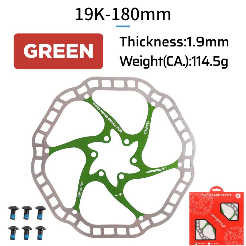 6-Bolt Bicycle Disc Brake Rotor Hydraulic Disc Brake 160/180 Ultra-Light High Strength Heat Dissipation Rotor for MTB Road Bike