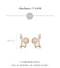 New 911 silver needle exquisite small pearl simple female personality earrings temperament versatile earrings