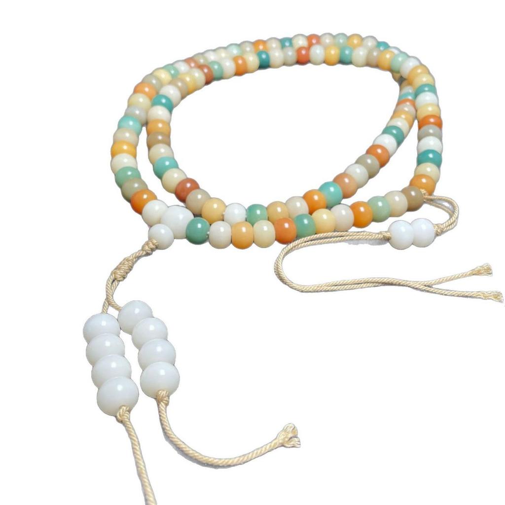 108-Bead Bodhi Multi-Strand Tassel Bracelet