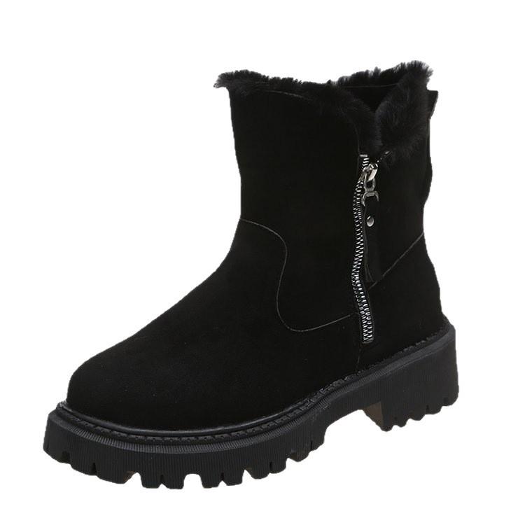 International Martin Boots Women's New One-piece Plush Thick Warm Short Tube Snow Boots
