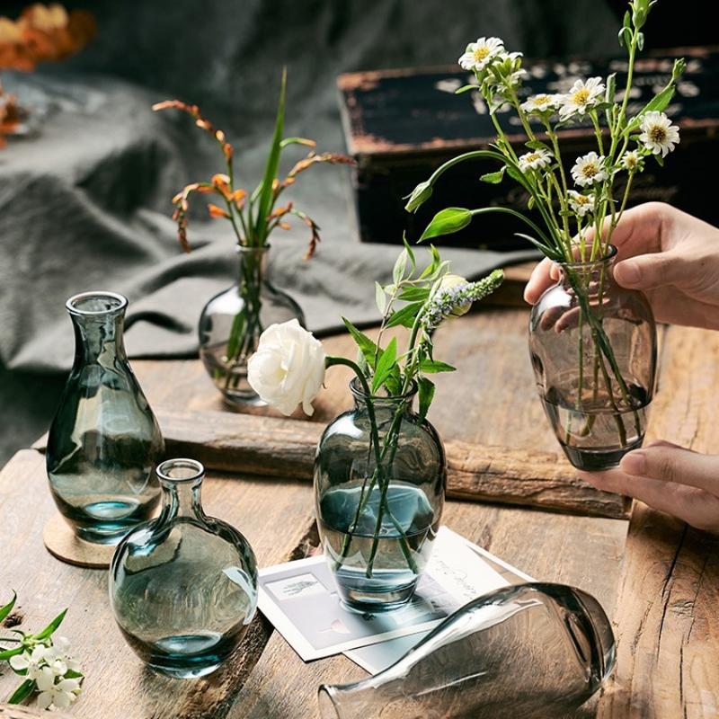 3psc Simple Creative Small Vase Set Water-conditioned Flower Arrangement Household Living Room Desktop Decoration