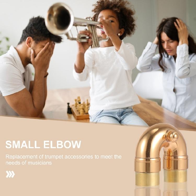 Złoty Mosiężny Kolankowy Zespół Rurki do Trąbki Premium Akcesoria Zamienne do Trąbki