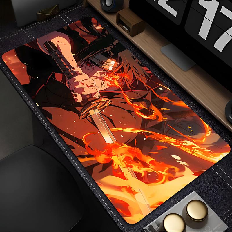 90x40cm Mouse Pad Naruto Lockedge XXL Office Laptop Gaming Accessories Computer Gamer Keyboard Mouse Mat Desk Mousepad For Gift