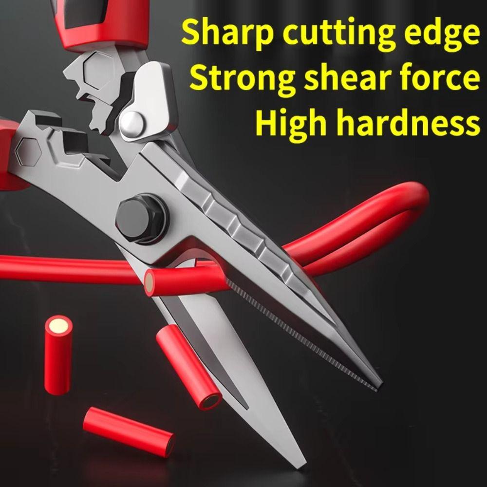 Heavy Duty Iron Shears  for Cable Iron Wire Cutting Stripping Crimping Hand Tool