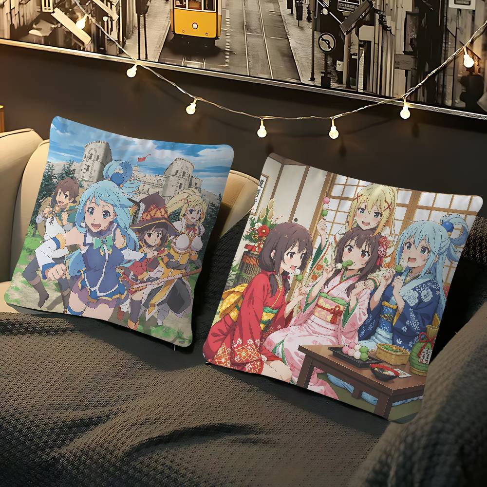 K-KONOSUBA Cushion Cover 30x50 Polyester Sofa Cushions Decorative Throw Pillows Home Decoration Pillowcover