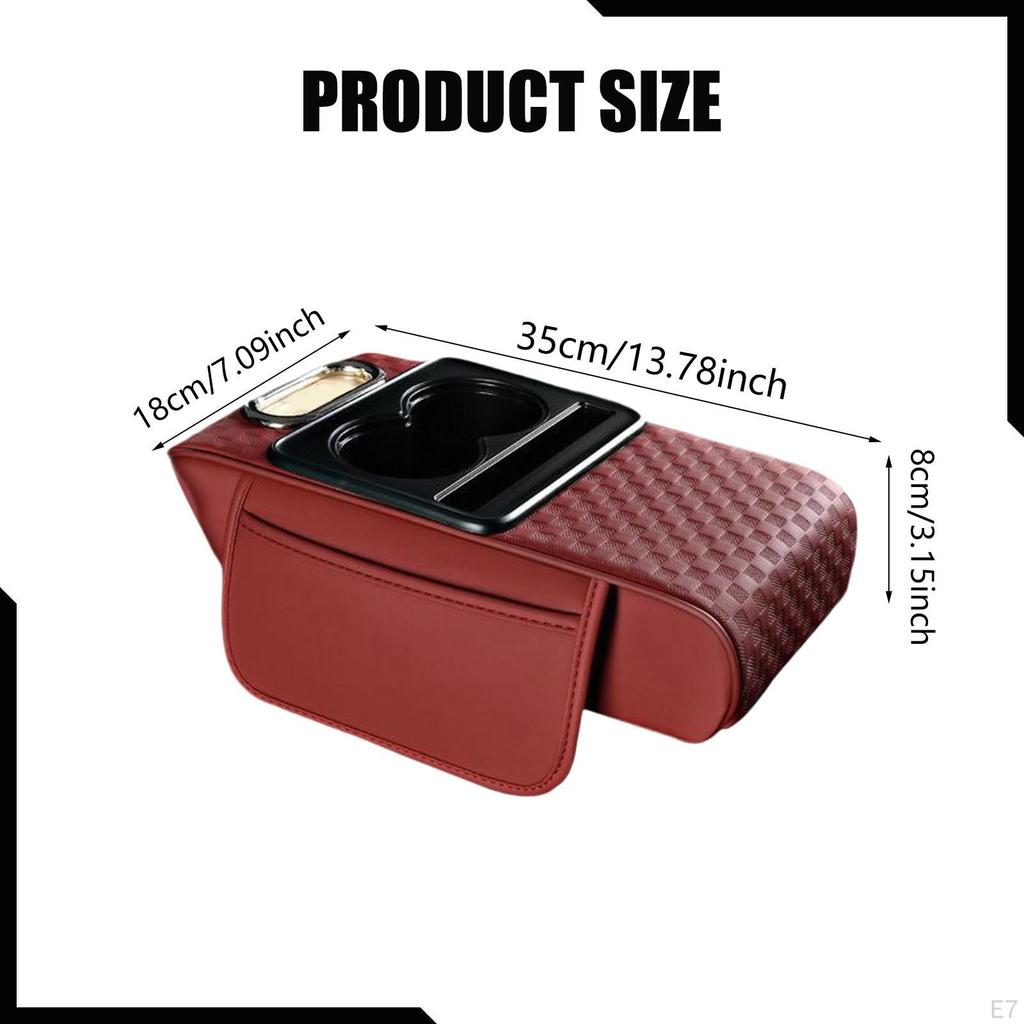 Auto Armrest Cushion Center Console Cover Interior Organizer, Ergonomic Vehicle Arm Rest Car