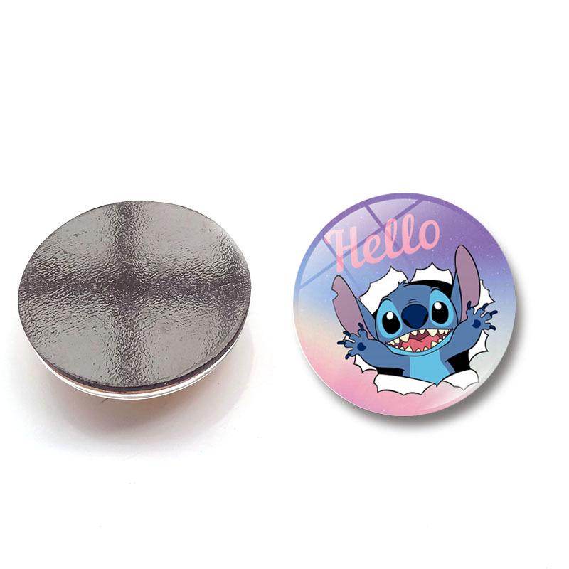 Lilo & Stitch Crystal Glass Magnet - Cartoon Stitch Home Decor Fridge & Whiteboard Sticker