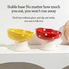 Ceramic Neck Protection Pet Bowl High Feet Slanted Mouth Mushroom Cat Bowl Anti-black Chin Anti-knockover Pet Food Bowl