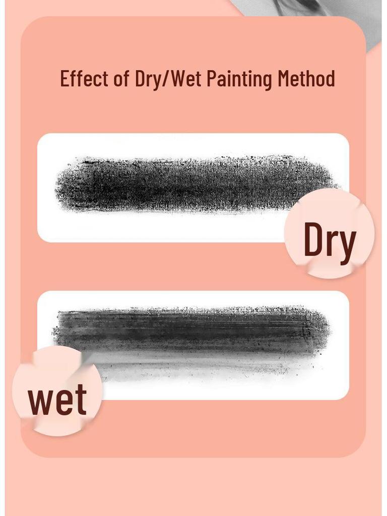 Sketch Charcoal & Color Pencils: Water-Soluble Graphite & Charcoal Powder
