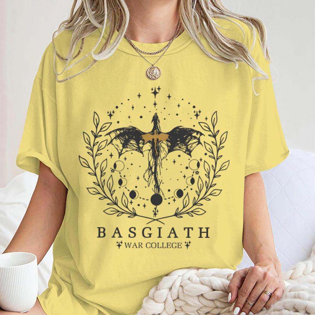 Bookish Dragon Basgiath War College Inspired Tshirt Vintage Fourth Wing Books Fan Unisex Unisex Bookishness Tee