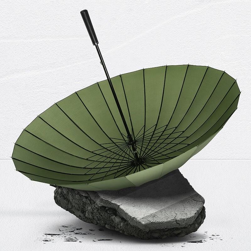 MAYDU 24-Rib Windproof Long-Handle Business Umbrella