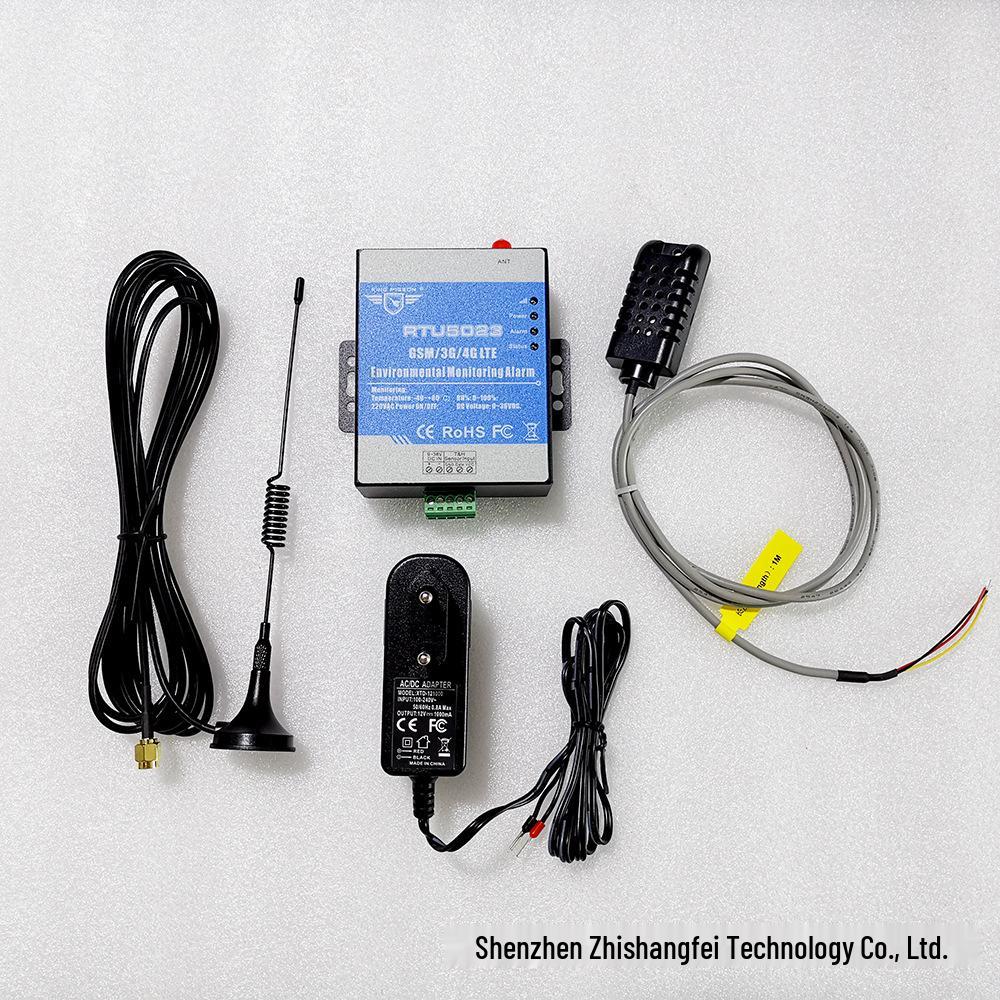 RTU5023 GSM Environmental Monitor: 2G/3G/4G Temperature & Humidity SMS Alarm with Mobile App Control