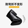 Men's leather shoes men's autumn and winter business dress soft leather soft sole pointed wedding groom one foot suit shoes