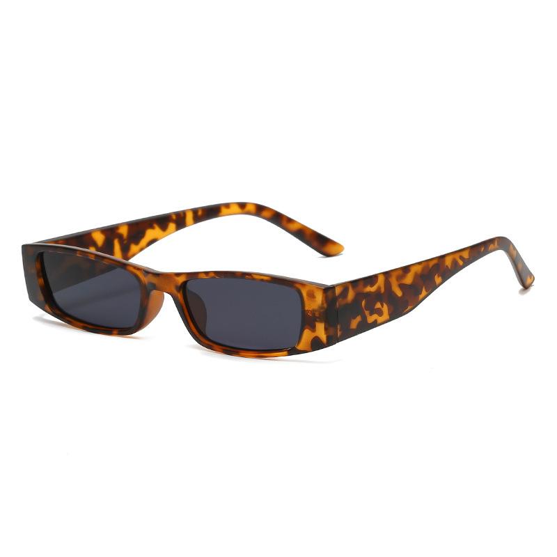 Vintage Small Rectangle Sunglasses Woman Retro Narrow Frame Square Sun Glasses Female Fashion Punk Hip Hop