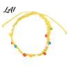 Adjustable Knot Bracelets for Girls Handmade Braided Bracelet Women Bohemian Woven Wrist Rope Durable Cord Daily Wear with Colorful Rice Beads,