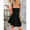 Women's Solid Color Dresses Elegant Style Solid Color Straps Short Dresses