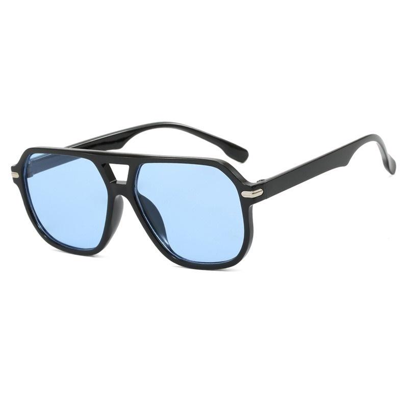 Retro Double Rivet Square Sunglasses Women Luxury Brand Designer Rectangle Fashion Sun Glass Vintage Eyewear Female