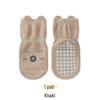 Toddler Anti-slip Mid-calf Floor Socks - Combed Cotton, Breathable, Full Rubber Sole, Autumn Style